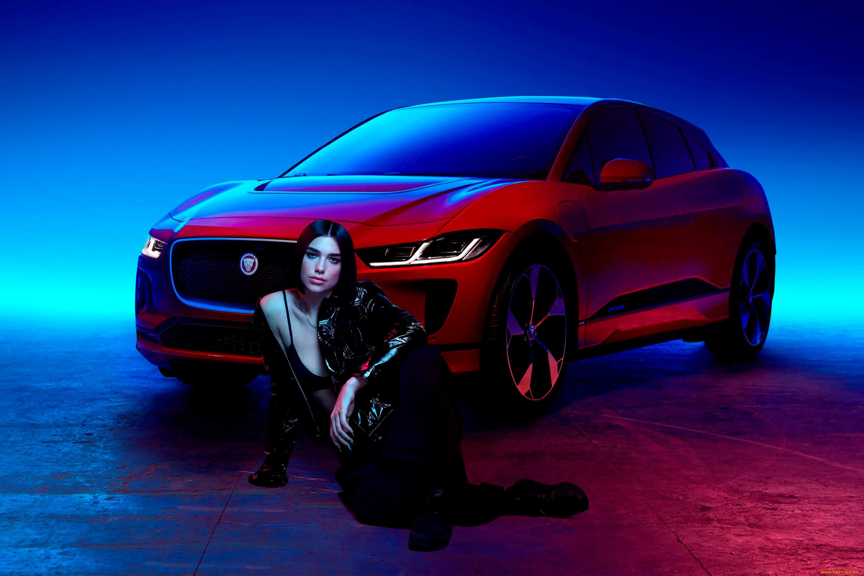 dua lipa,  jaguar i-pace 2019, , -  , , , , , , 2019, jaguar, i, pace, , , , 